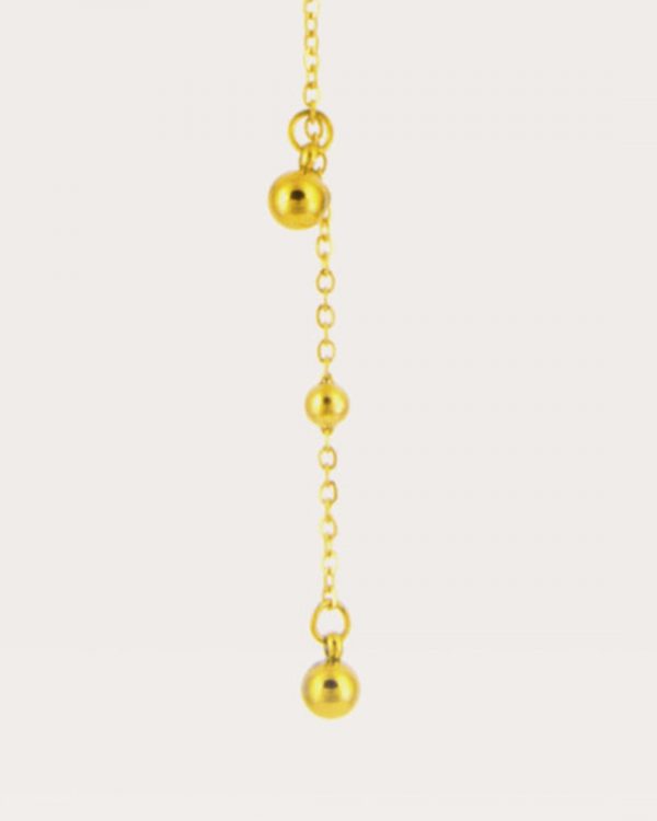 Collar de acero con baño de oro - Joyitas de Acero