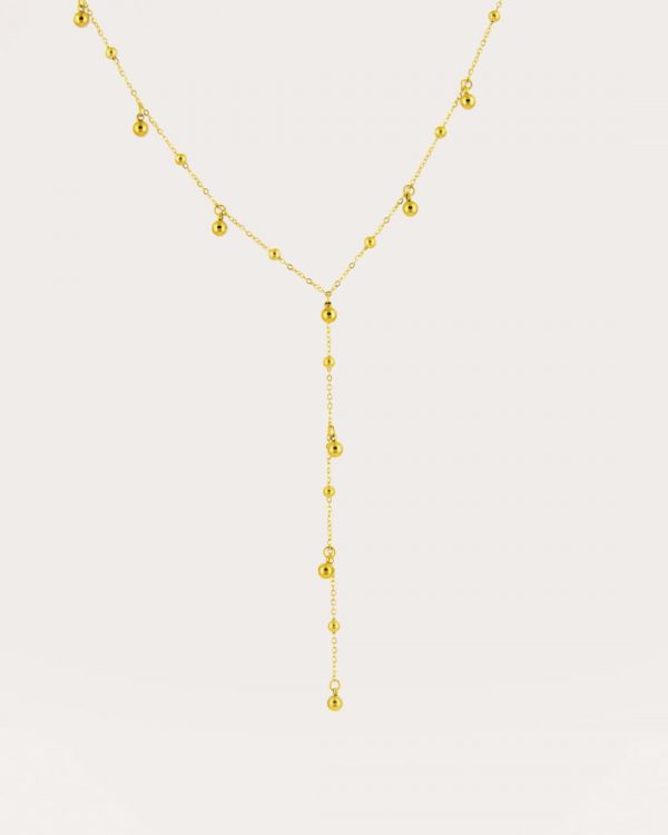 Collar de acero con baño de oro - Joyitas de Acero