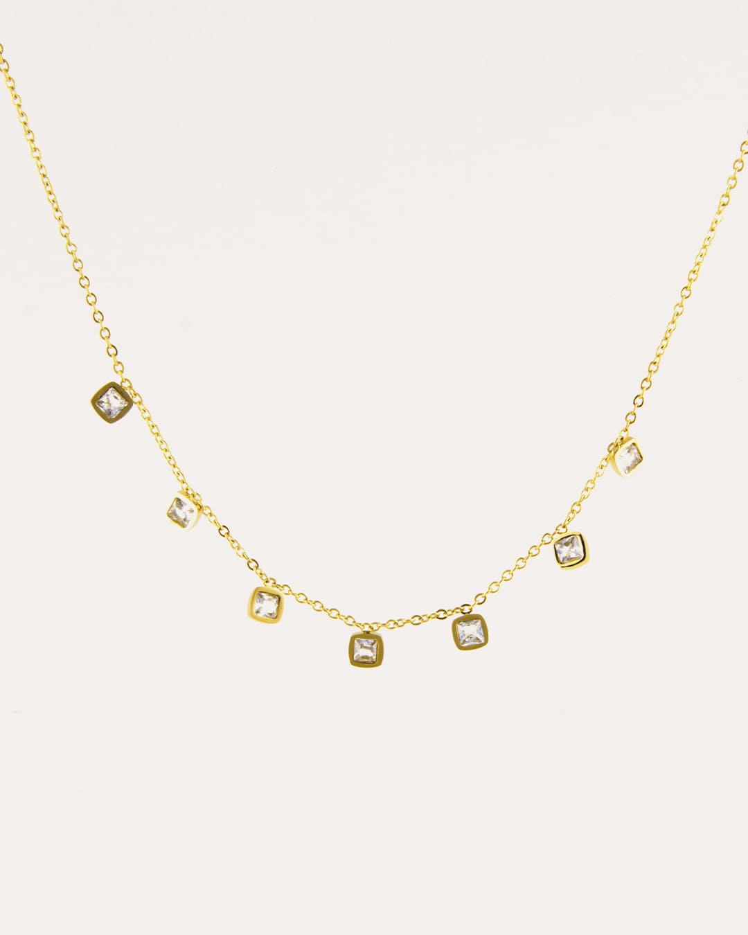 Collar Acero Brillo Dorado