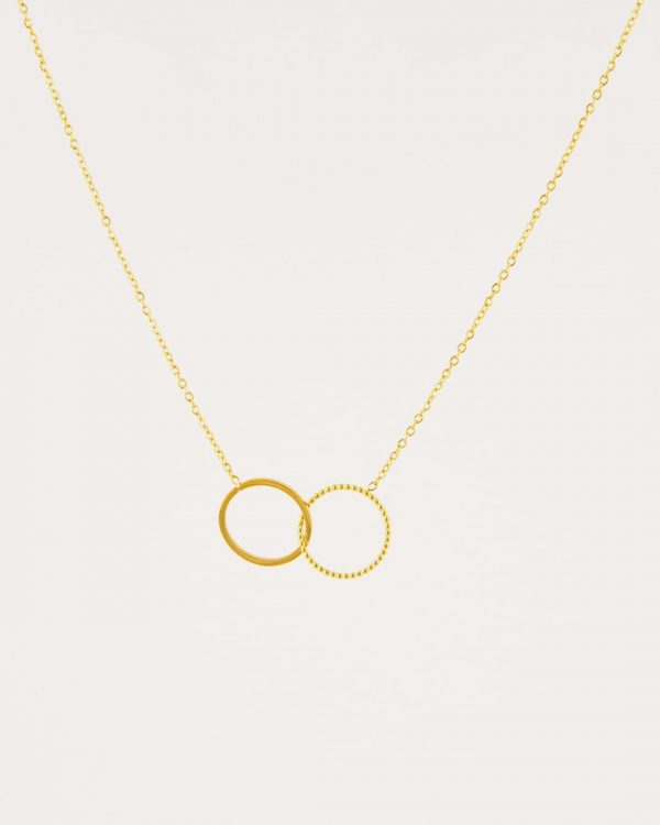 Collar de acero con baño de oro - Joyitas de Acero