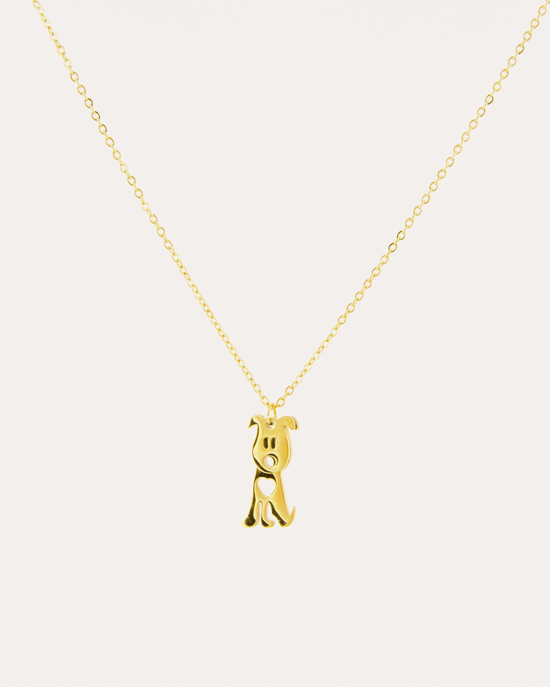 Collar Acero Perro 2 Dorado