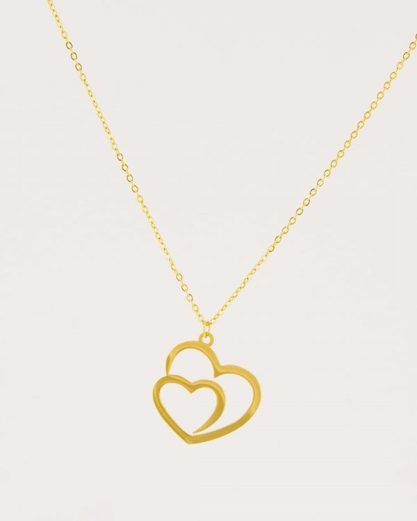 Collar de acero con baño de oro - Joyitas de Acero