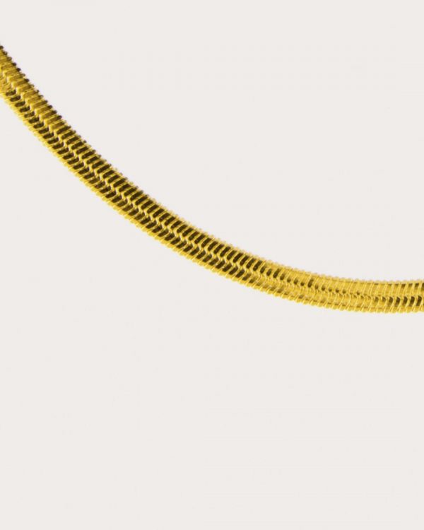 Collar de acero con baño de oro - Joyitas de Acero