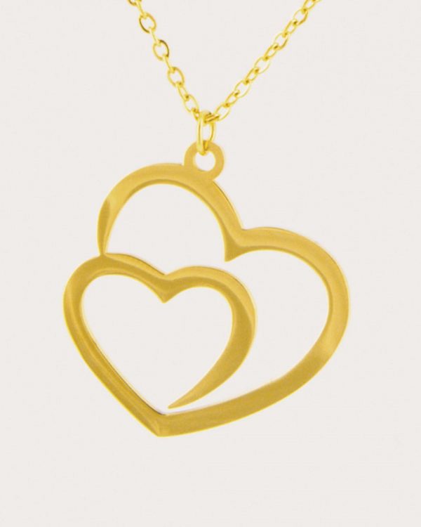 Collar de acero con baño de oro - Joyitas de Acero