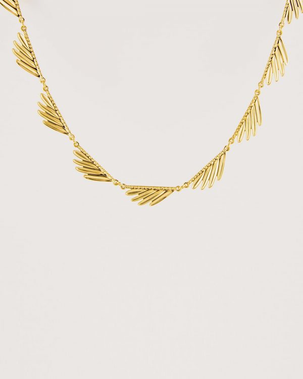 Collar de acero con baño de oro - Joyitas de Acero