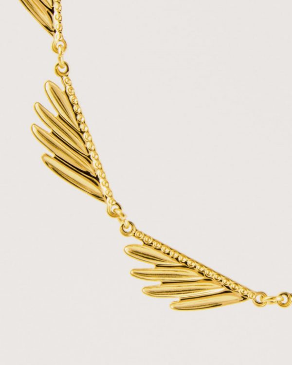 Collar de acero con baño de oro - Joyitas de Acero