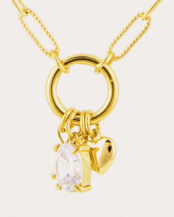 Collar de acero con baño de oro - Joyitas de Acero