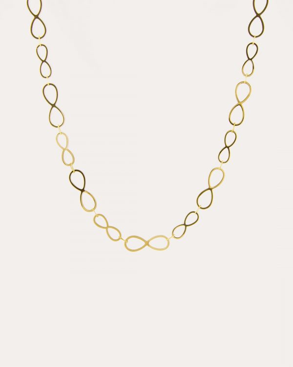 Collar de acero con baño de oro - Joyitas de Acero
