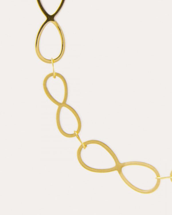 Collar de acero con baño de oro - Joyitas de Acero