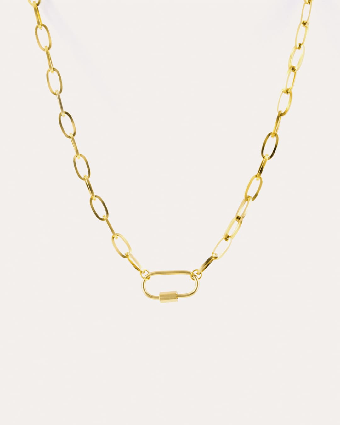 Collar Acero Rock Dorado
