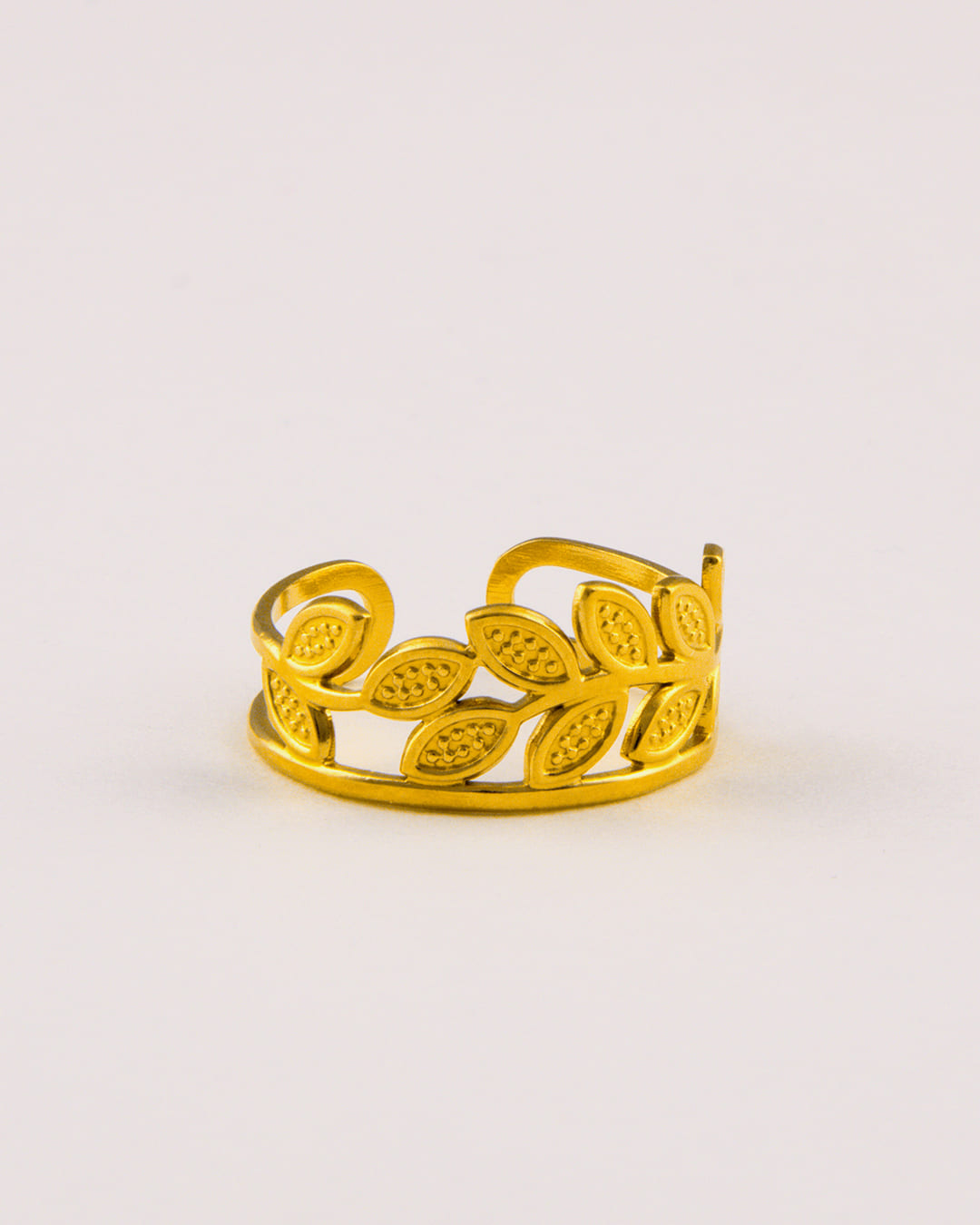 Anillo Acero Laurel