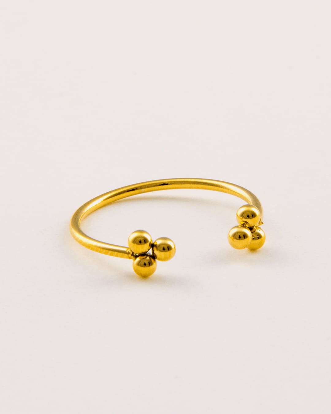 Anillo Acero 3 Bolas