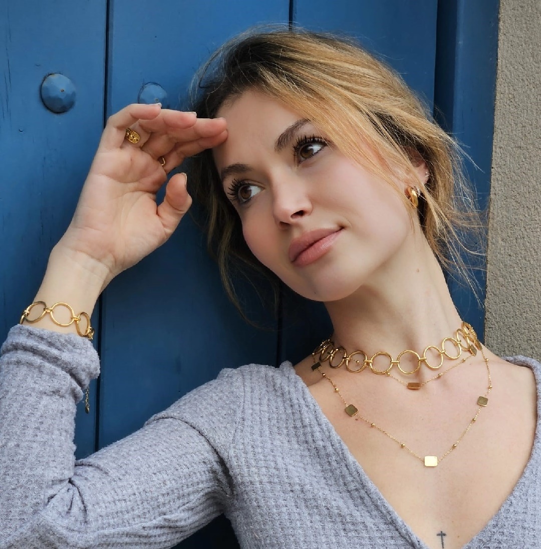 Pulsera Acero Circles Dorada