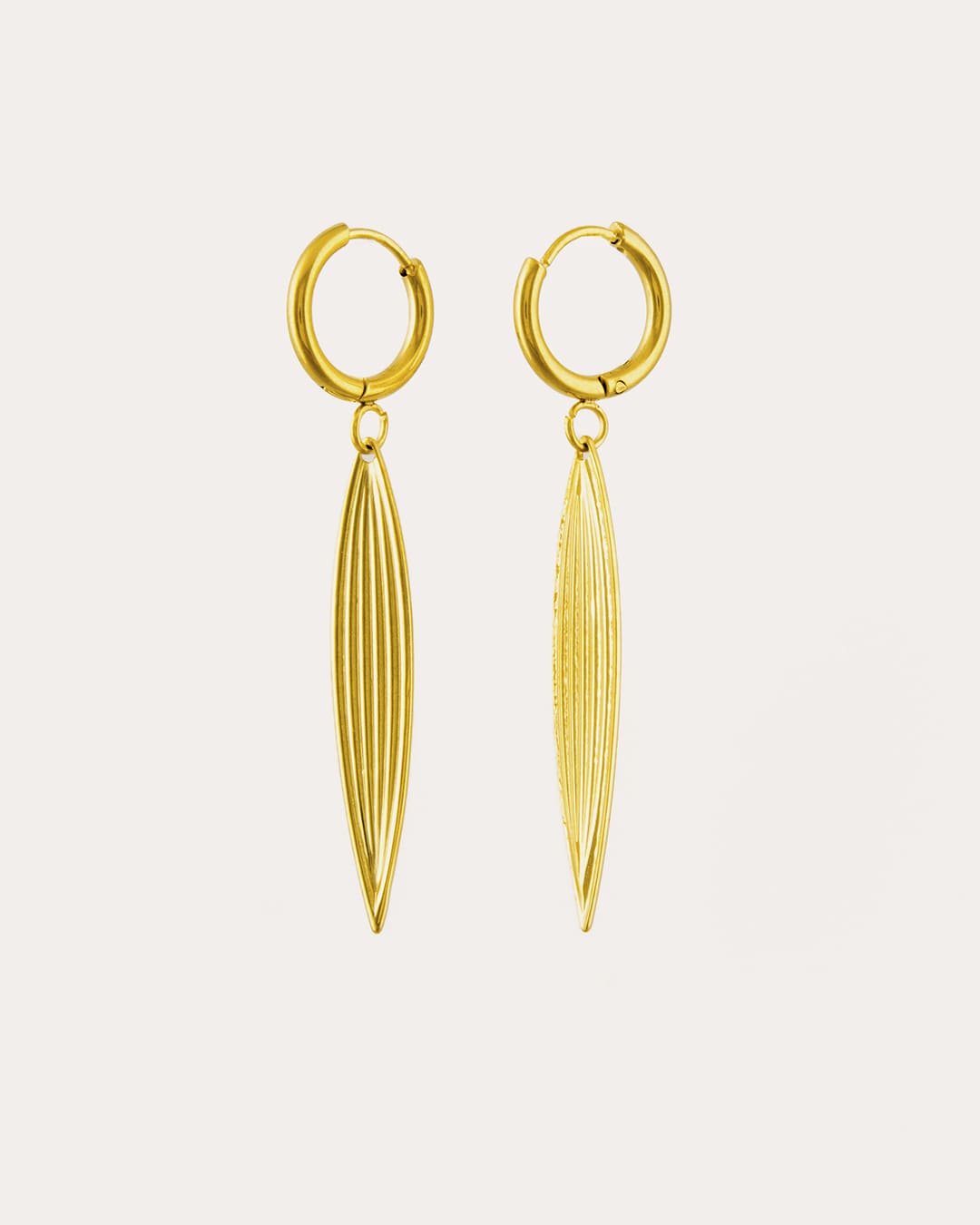 Pendiente Acero Cristina Dorado