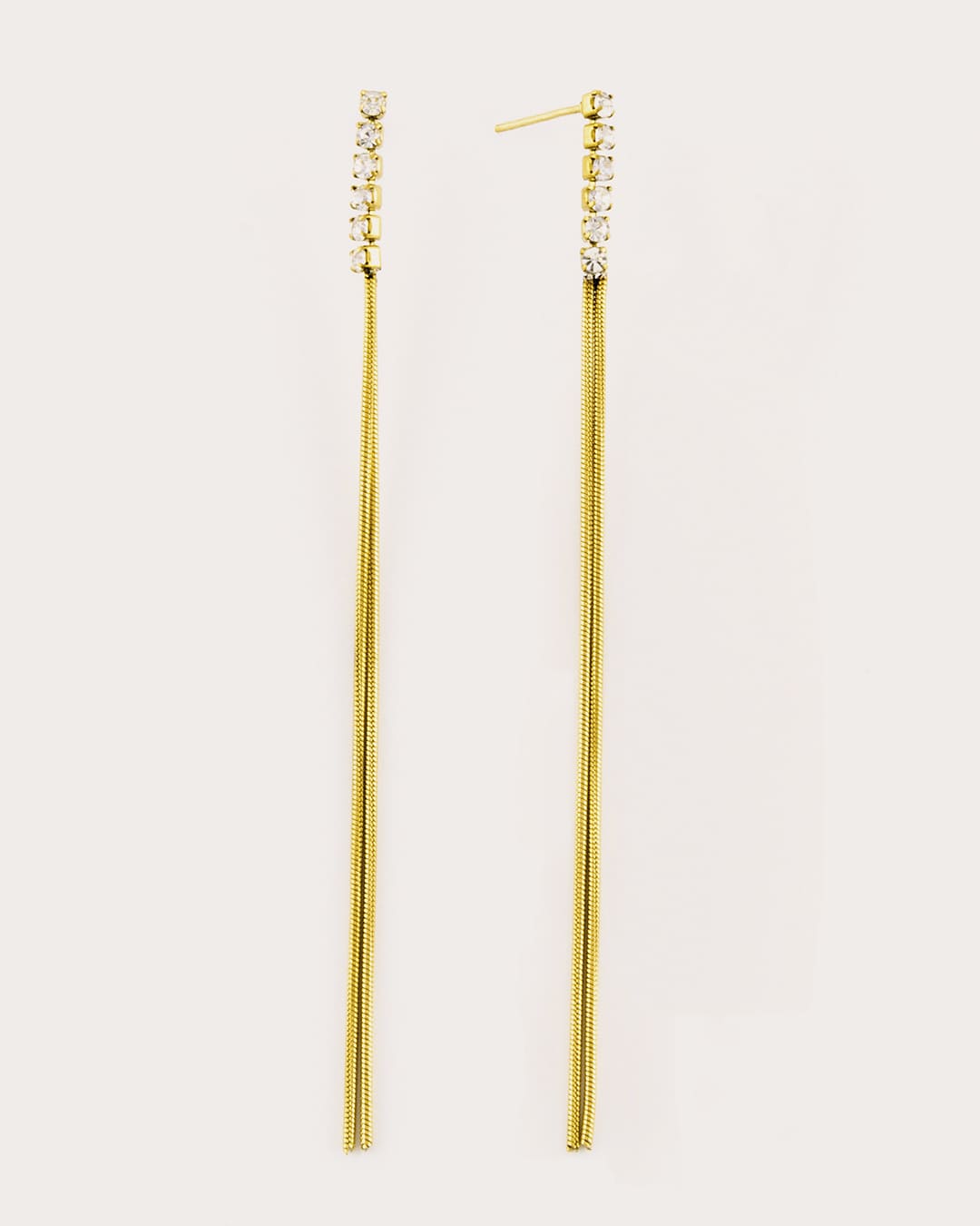 Pendiente Acero Corina Dorado