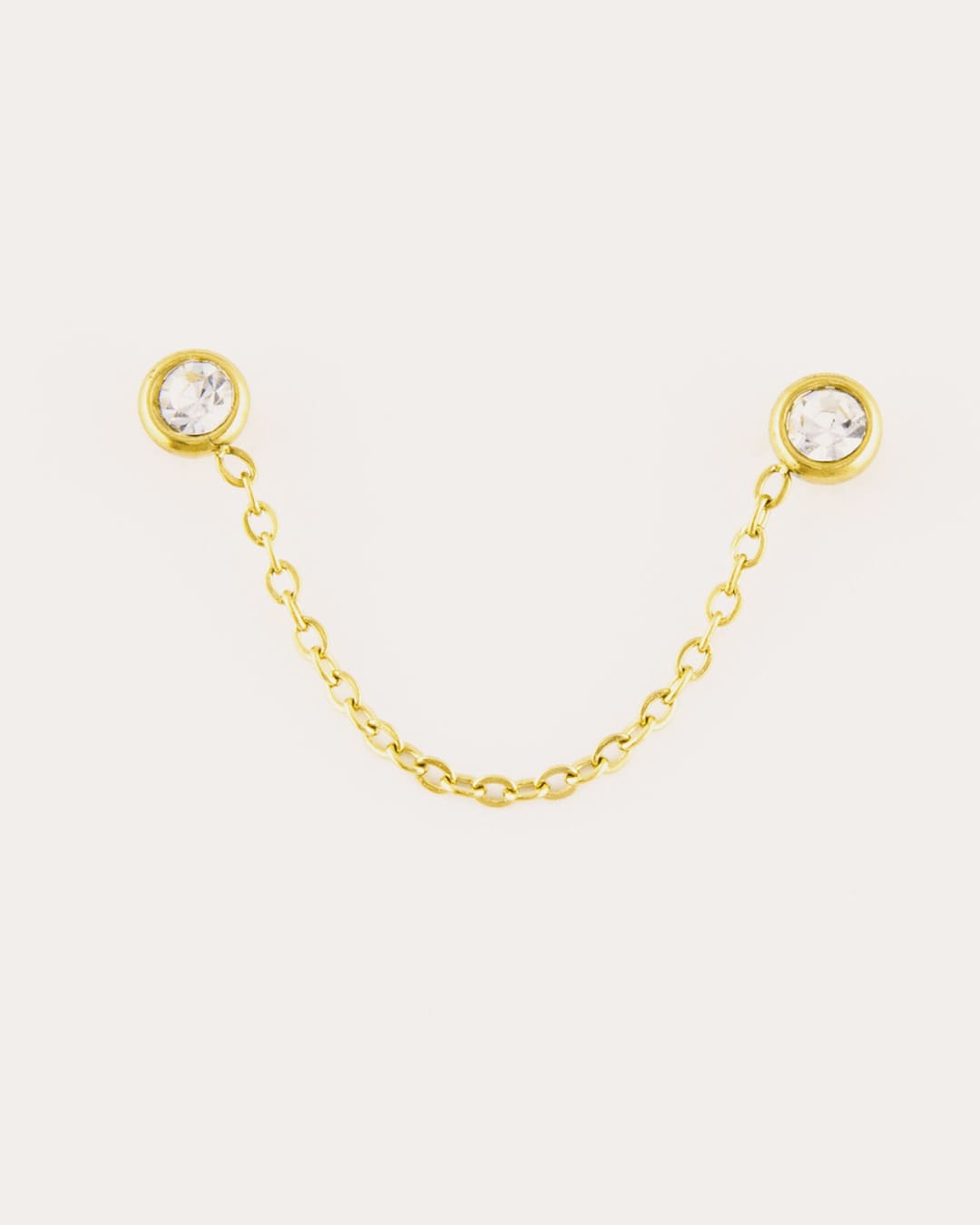 Pendiente Acero Carla Dorado