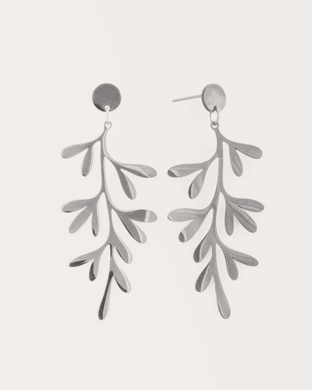 Pendiente Acero Viena Plateado