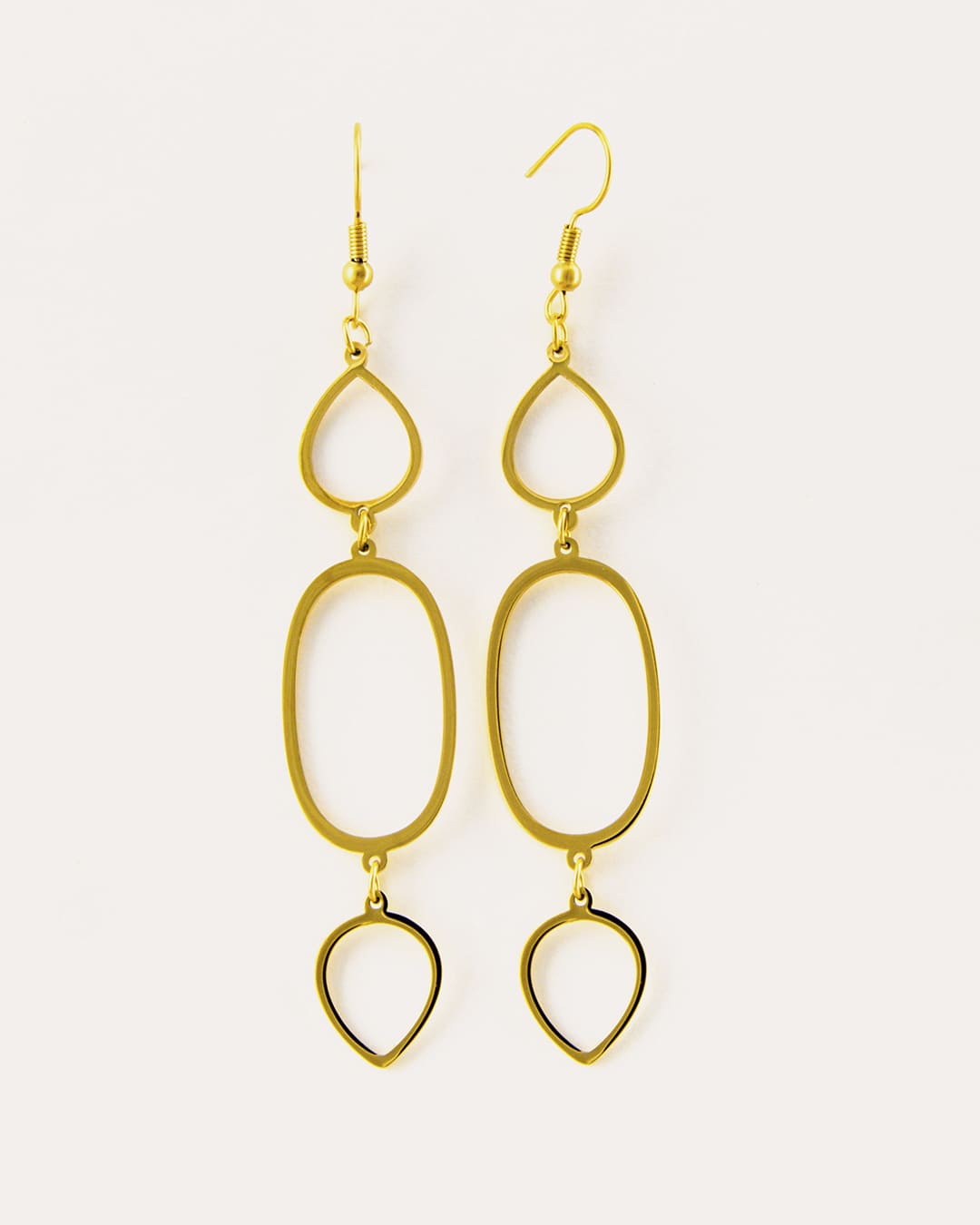 Pendiente Acero Vanesa Dorado