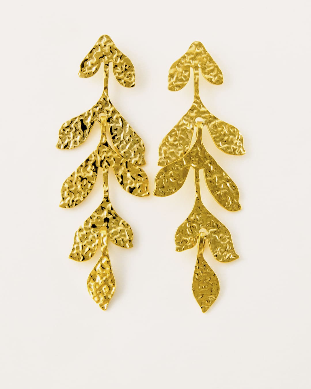 Pendiente Acero Rama Dorado