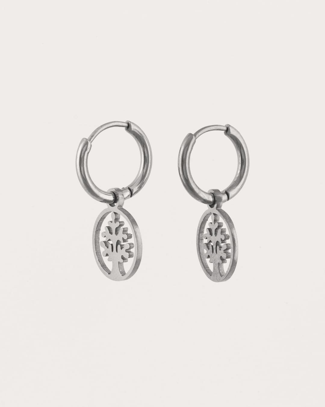 Aro Acero Arbol Plateado