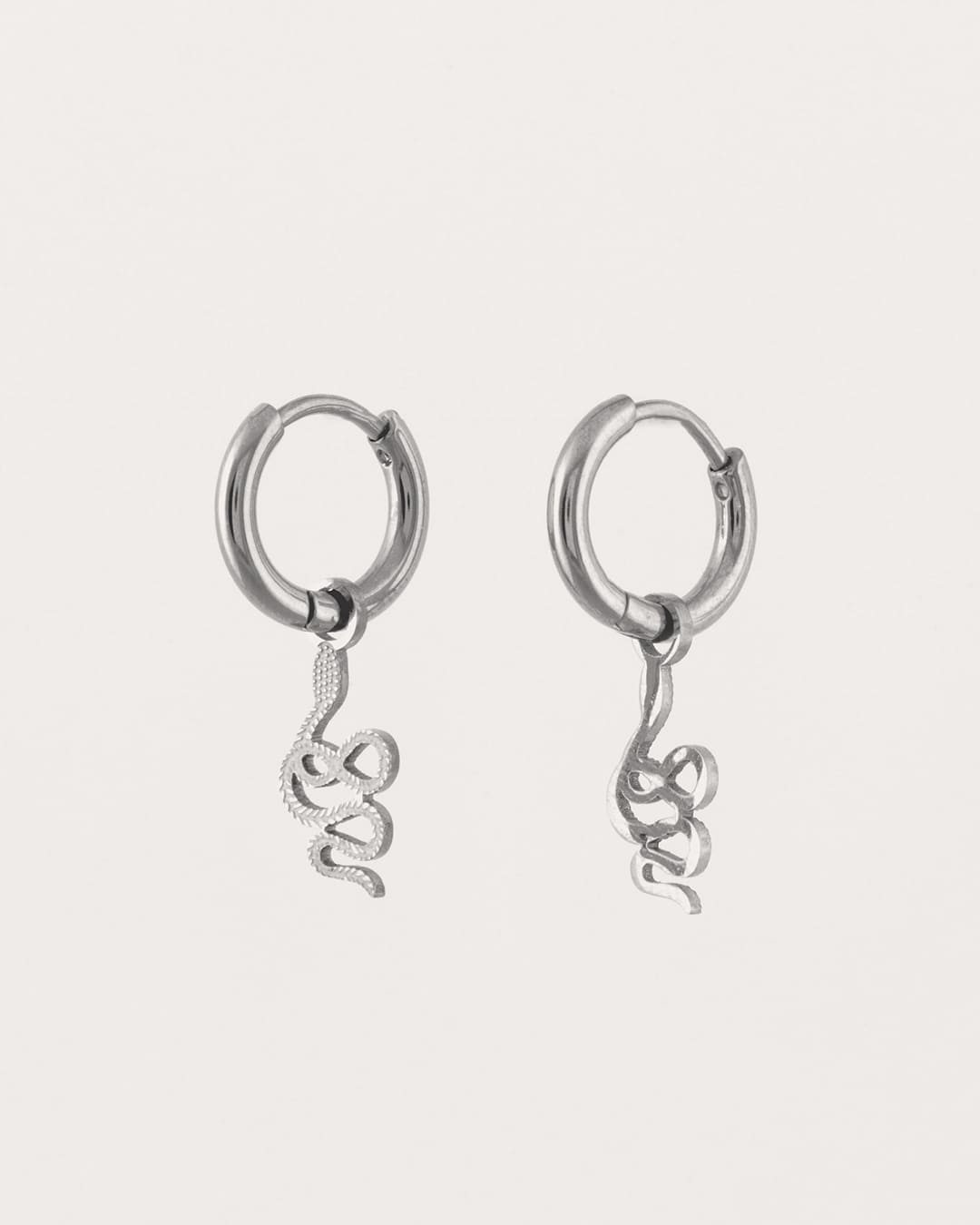 Aro Acero Serpiente Plateado