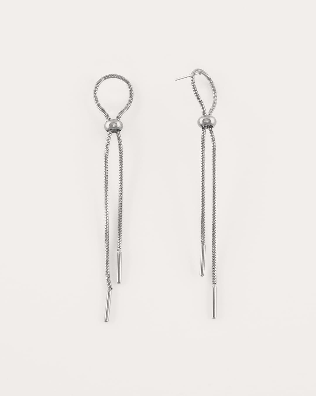 Pendiente Acero Jerte Plateado