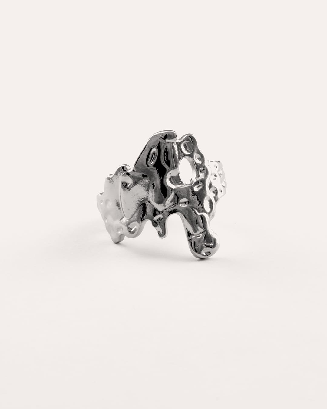 Anillo Acero Irregular