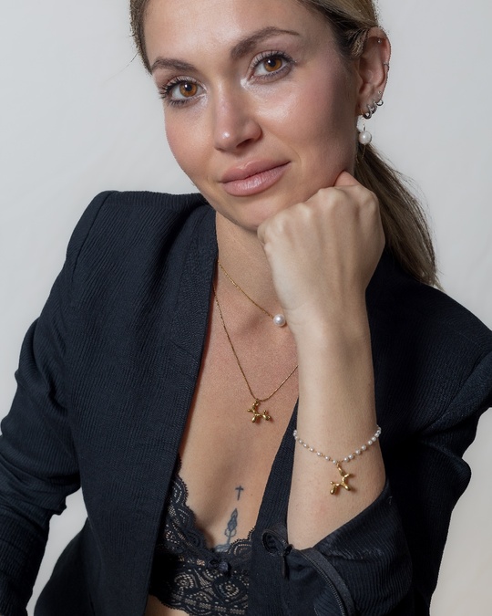 Collar Acero Aura Dorado