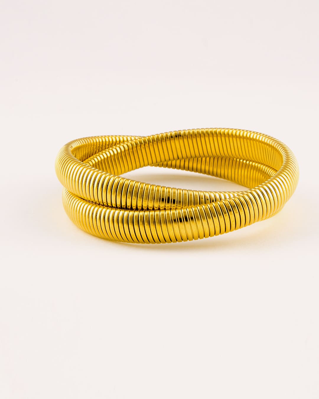 Pulsera Acero Snake Dorada