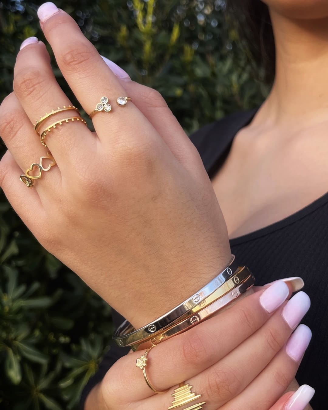 Pulsera Acero Triple Mix