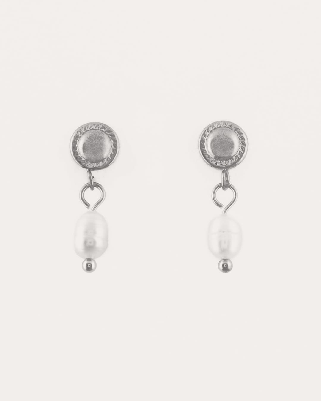 Pendiente Acero Eva Plateado