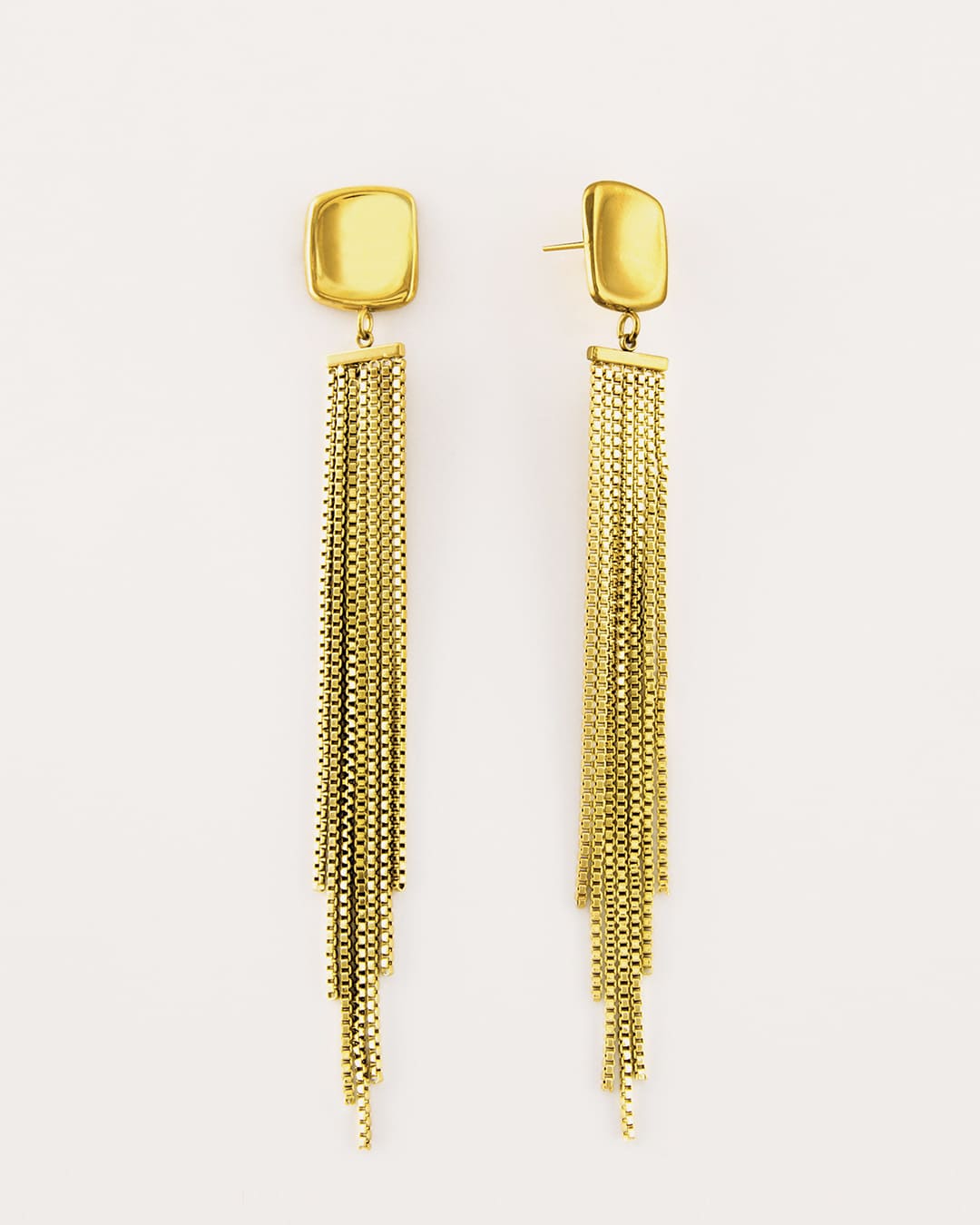 Pendiente Acero Dara Dorado