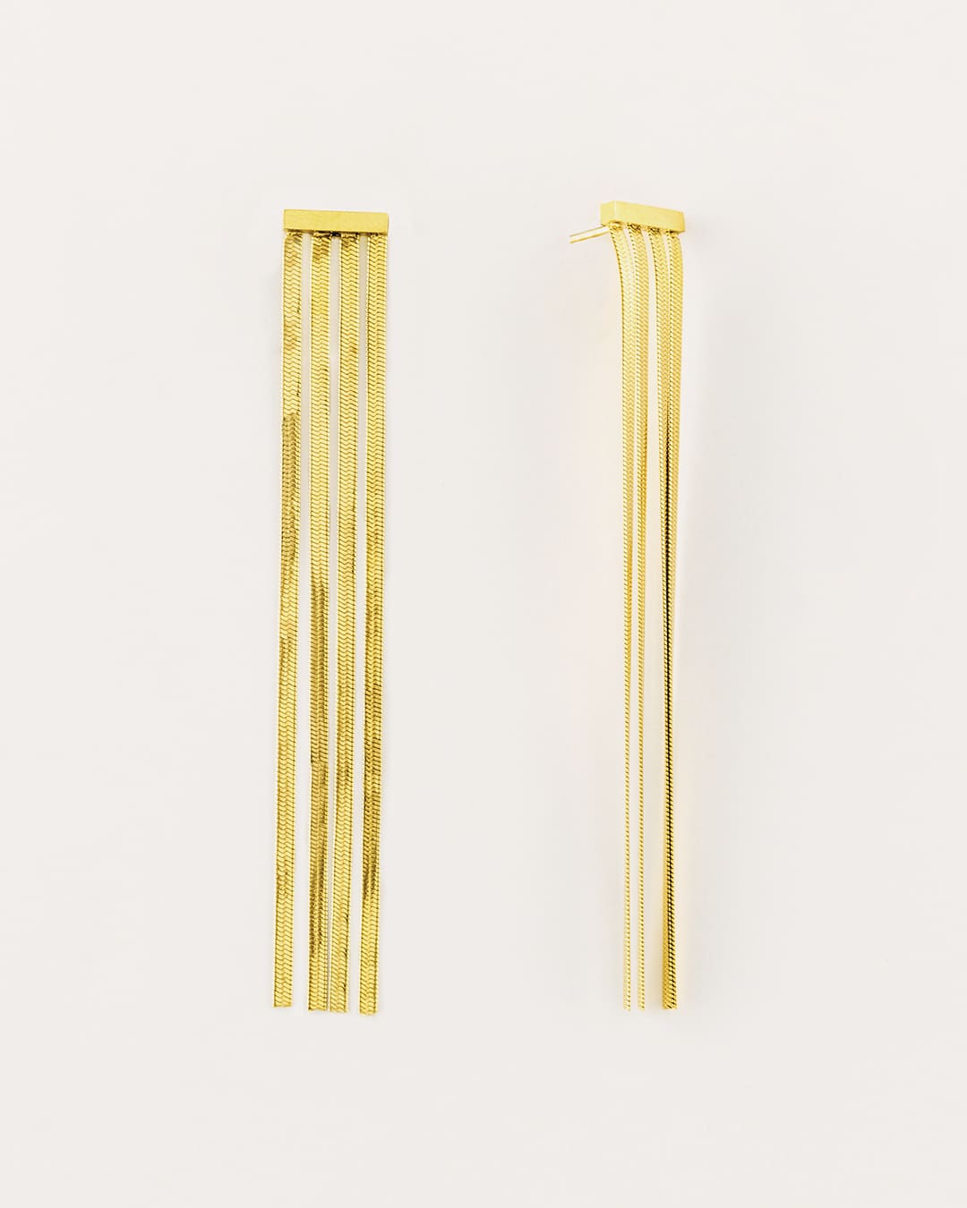 Pendiente Acero Vera Dorado