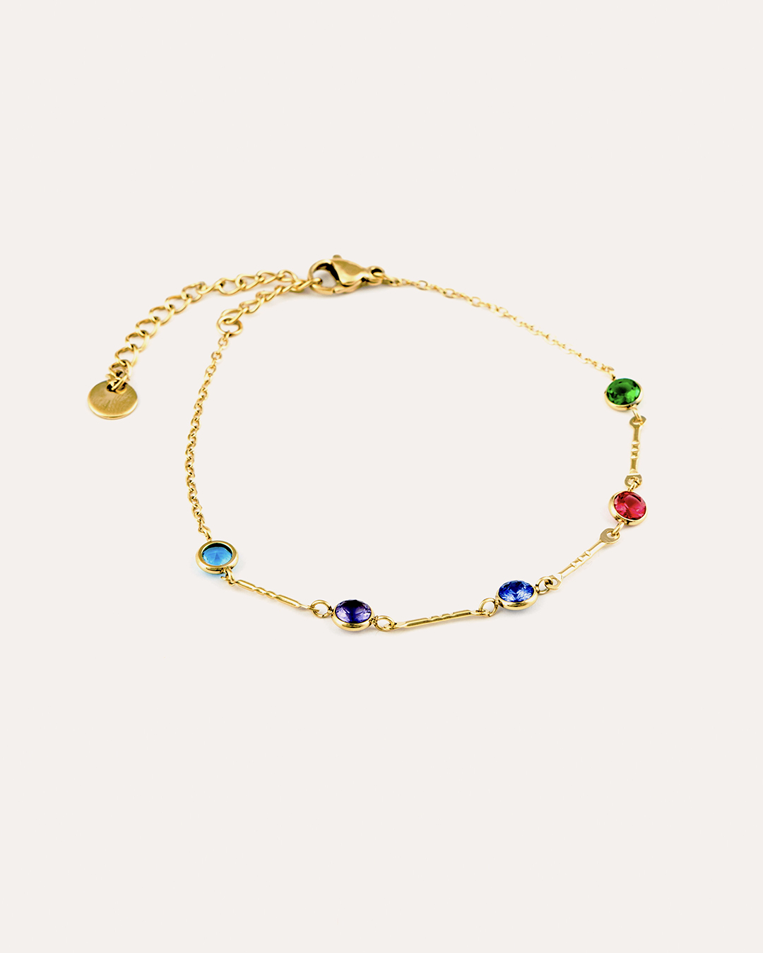 Pulsera Acero Cascada De Color