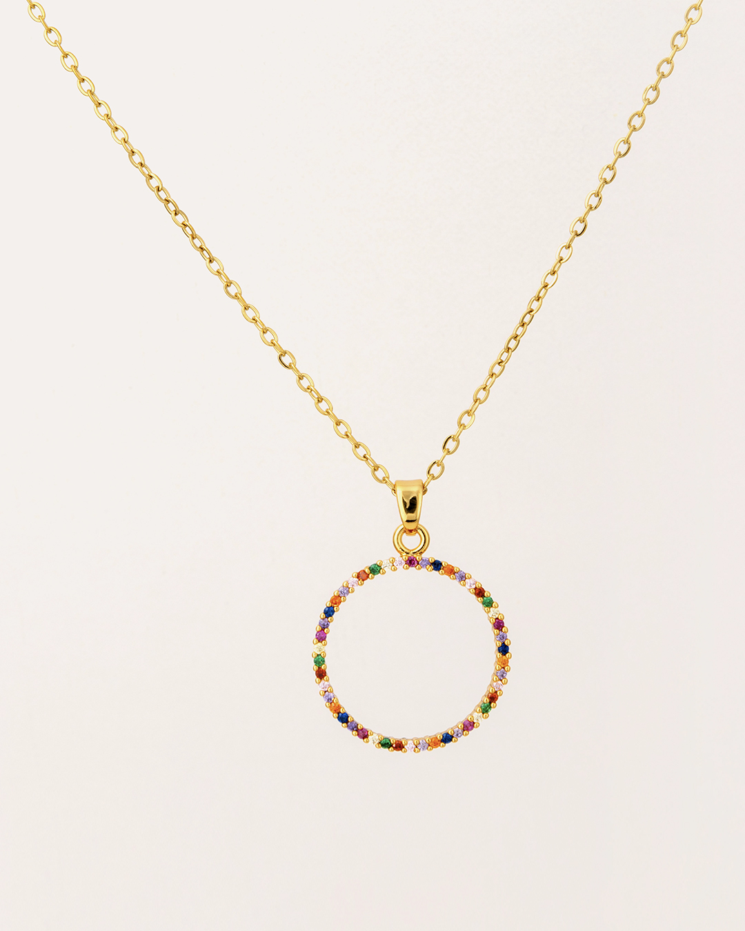 Collar Acero Color Circle