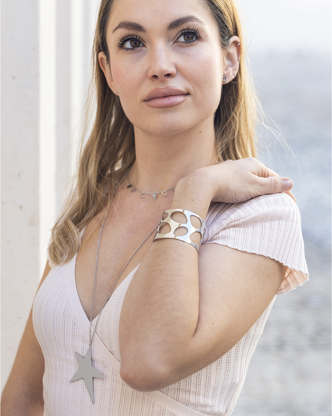 Brazalete Acero Milan Dorado