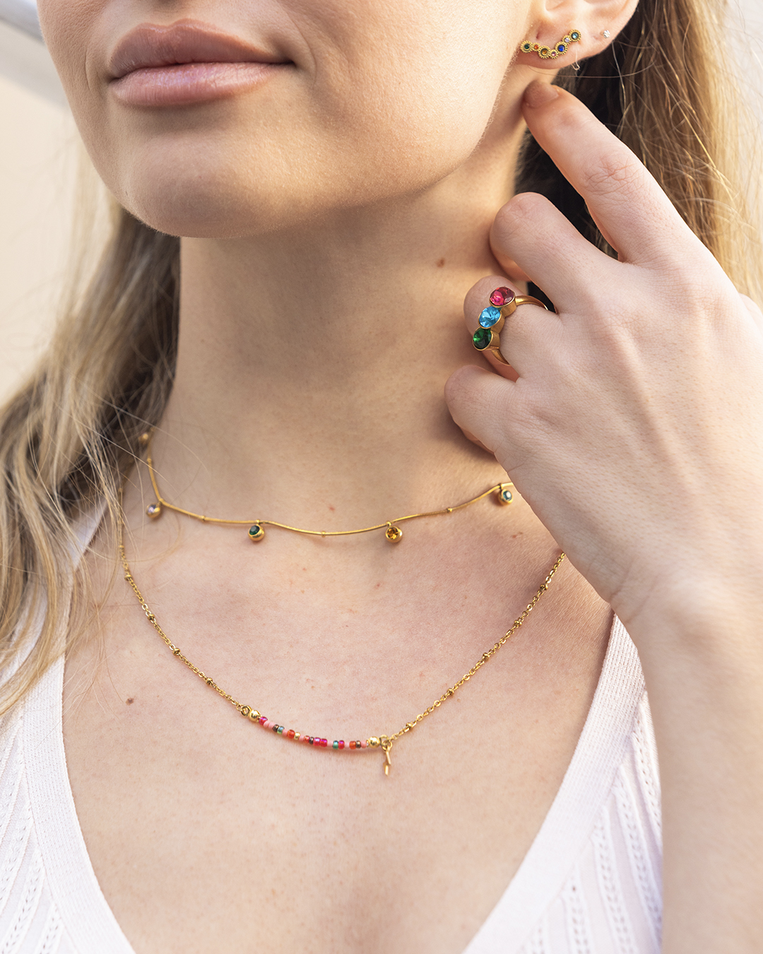 Collar Acero Multicolor