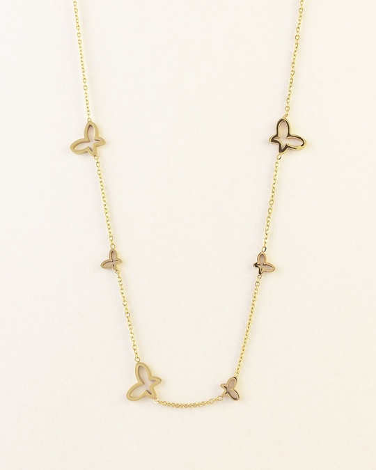 Collar Acero Mariposas