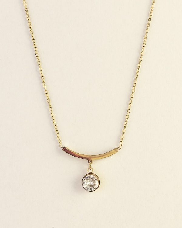 Collar Acero Zirconita - Joyitas de Acero