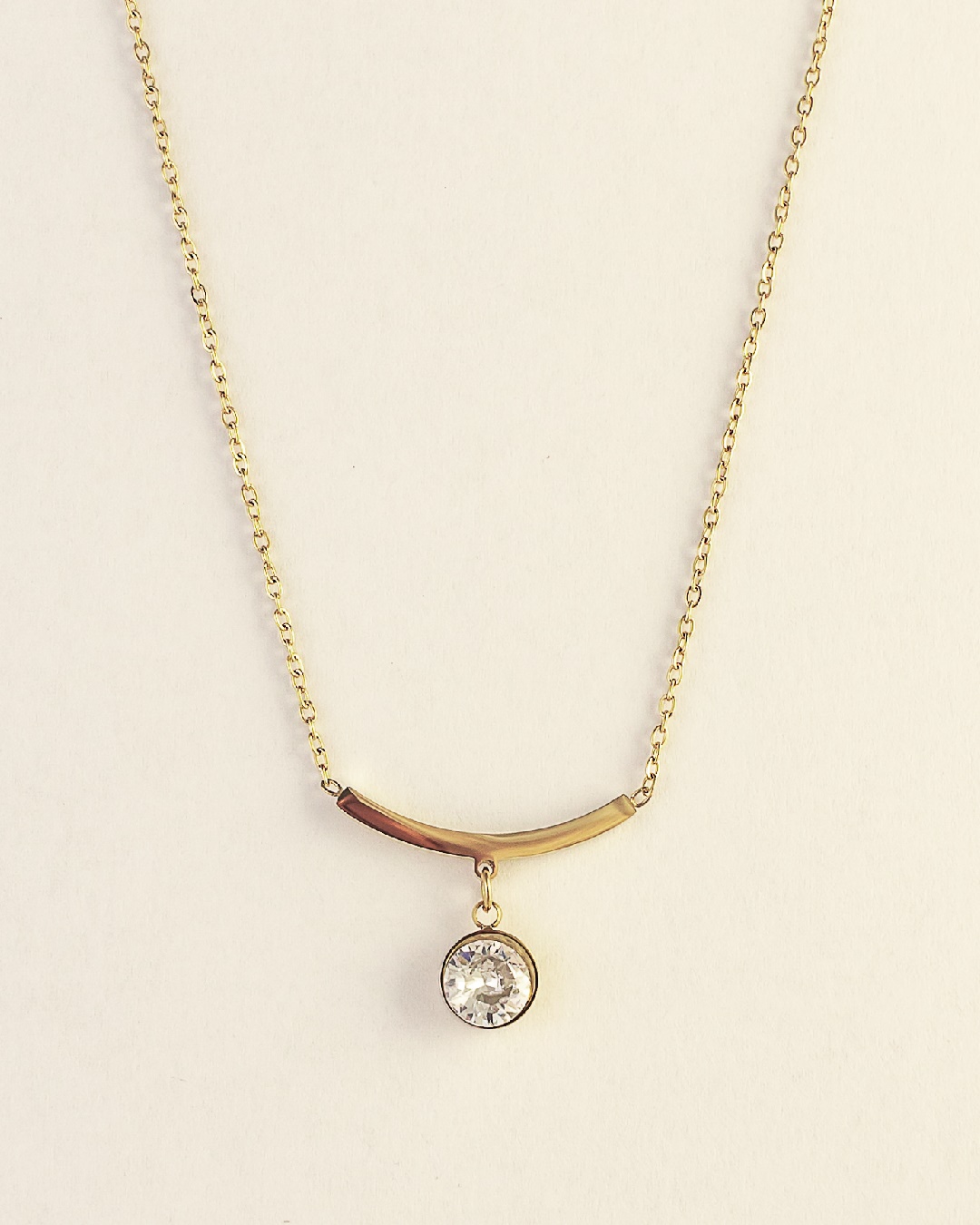 Collar Acero Zirconita