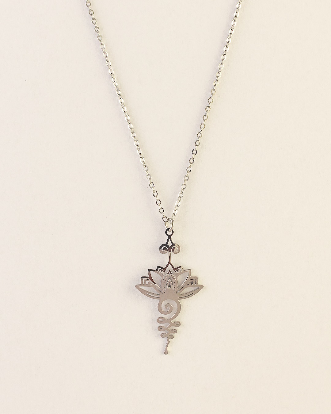 Collar Acero Flor De Loto