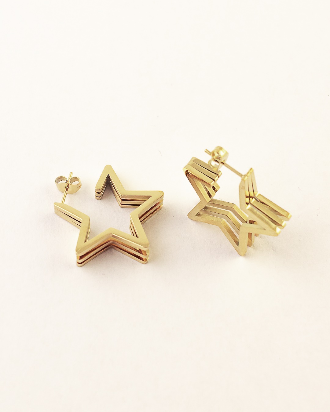 Pendiente Acero Estrella 3D