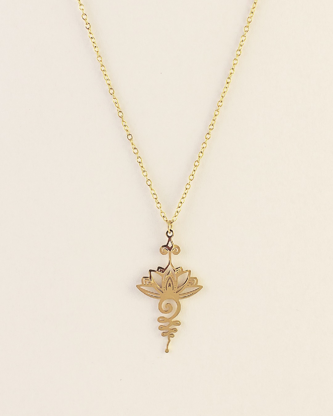 Collar Acero Flor De Loto