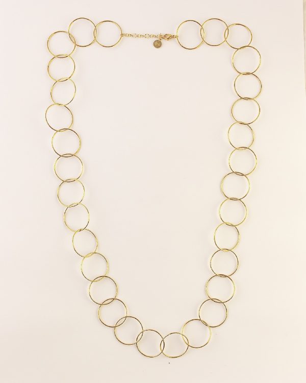 Collar Largo Acero Aros - Joyitas de Acero
