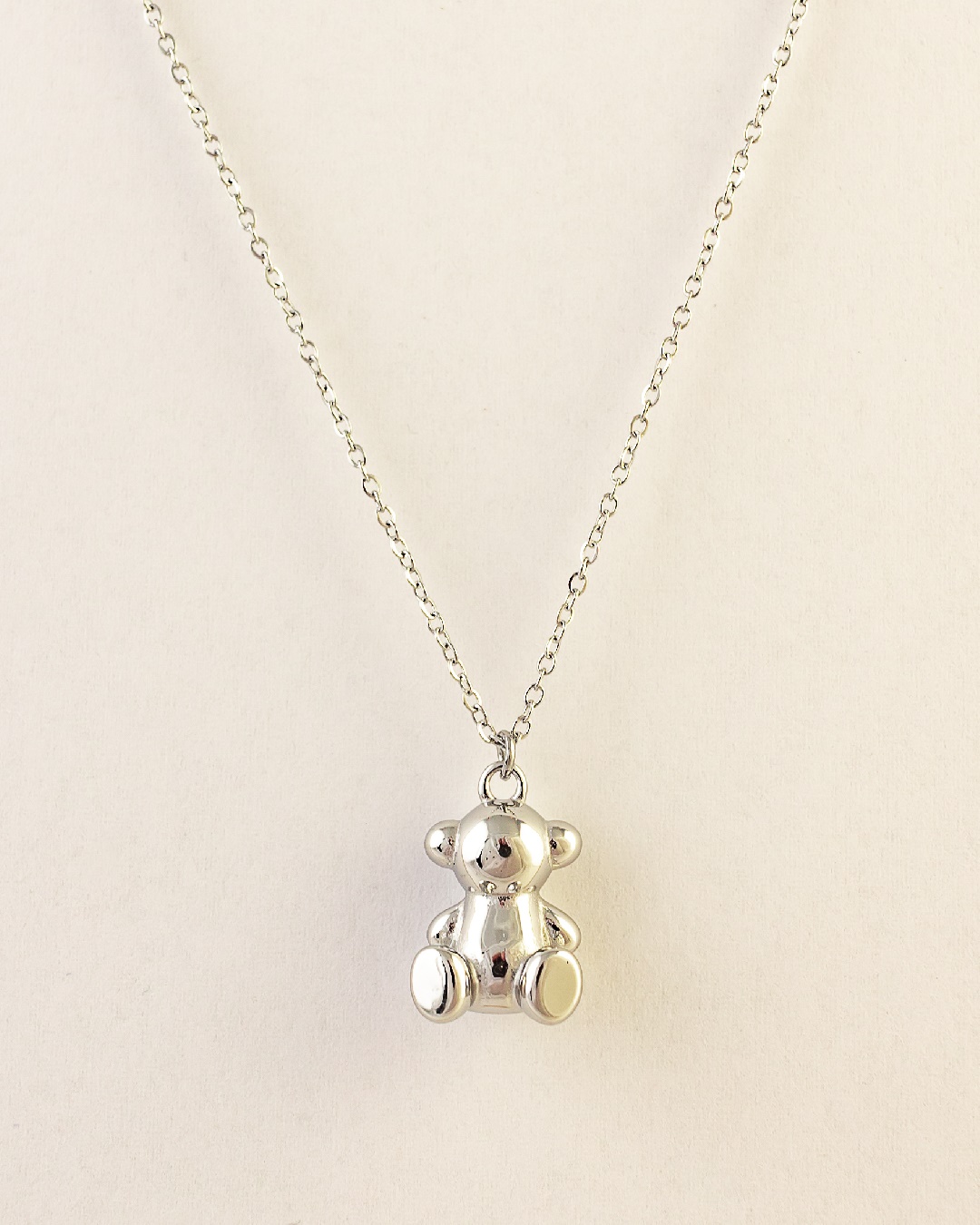 Collar Acero Osito  Honey