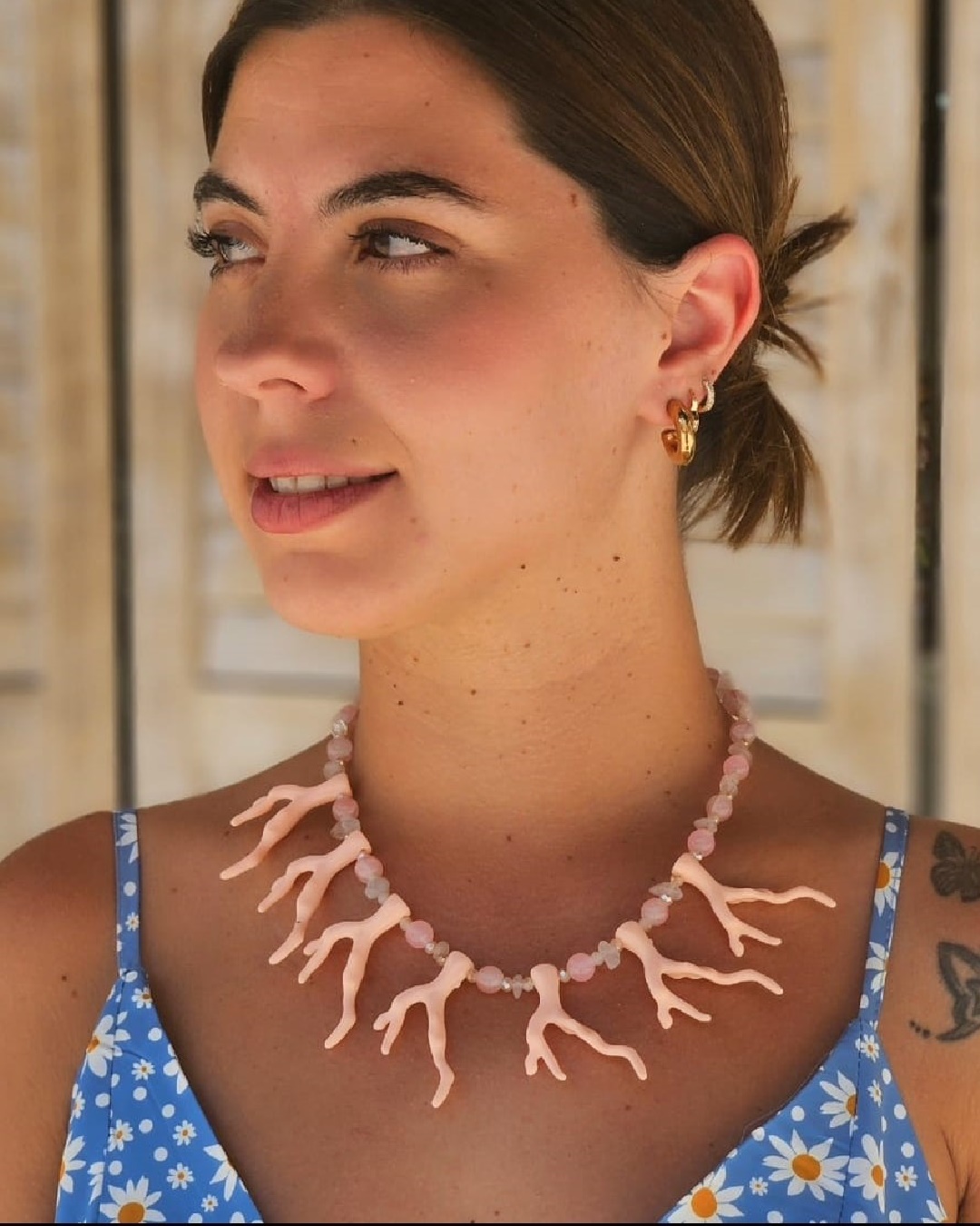 Collar Acero Coral