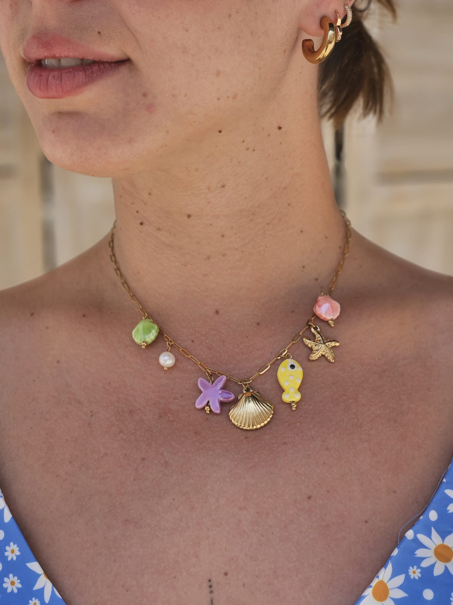 Collar Acero Oceano