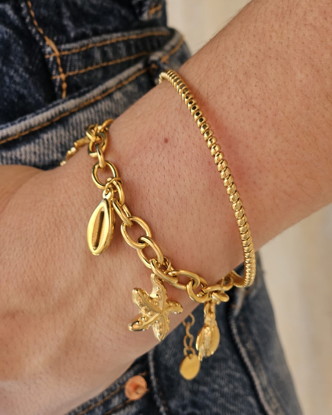 Pulsera Acero Charms Marinos