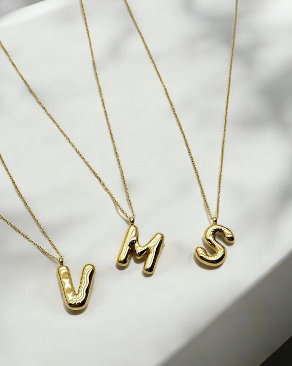 Colgantes con letra - Joyitas de Acero