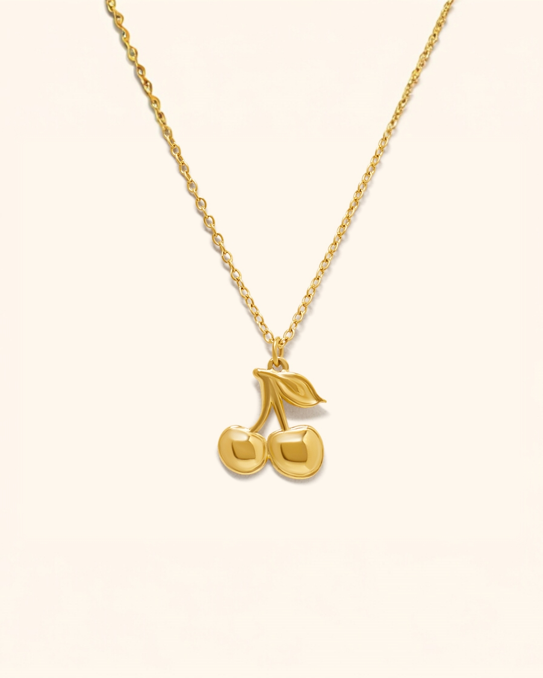 Collar Acero Cerezas